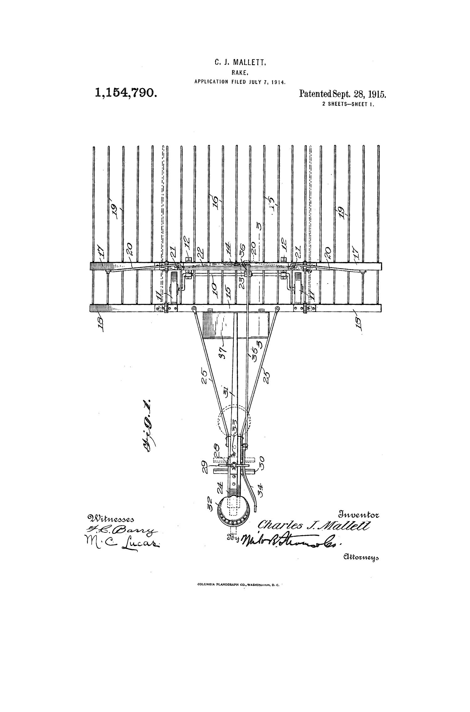 H&s Bifold Rake Parts Diagram