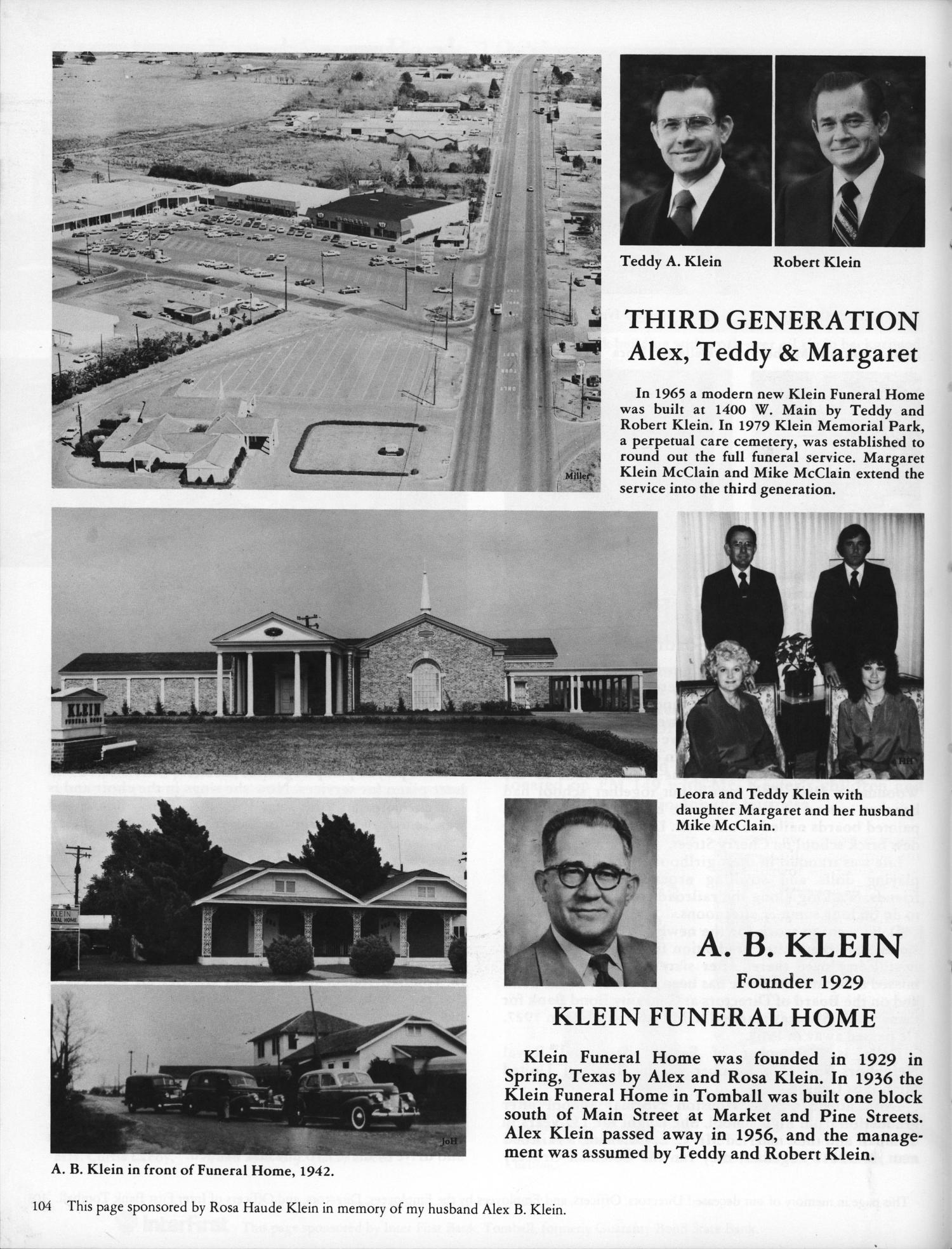 A Tribute to Tomball A Pictorial History of the Tomball Area Page