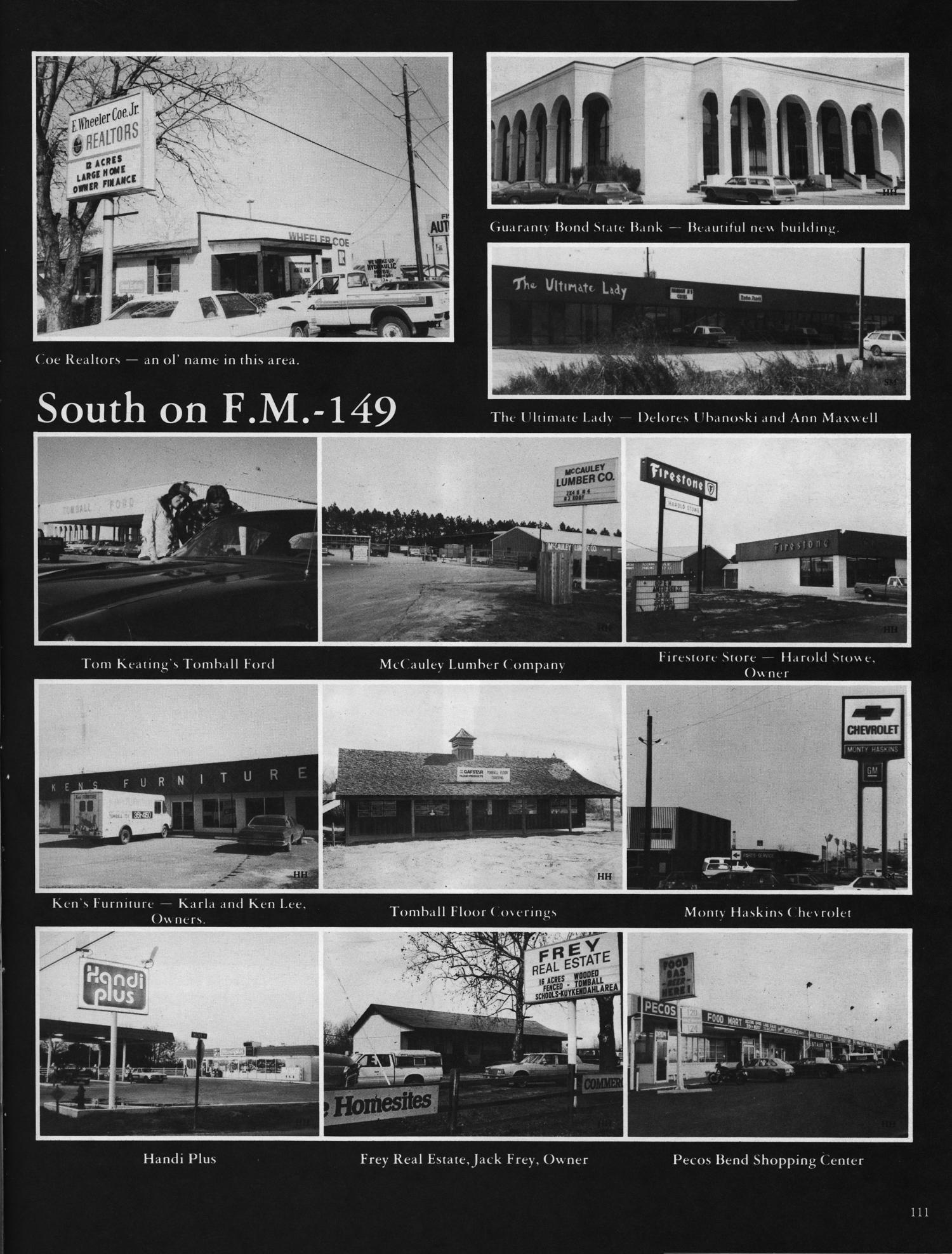 A Tribute to Tomball A Pictorial History of the Tomball Area Page