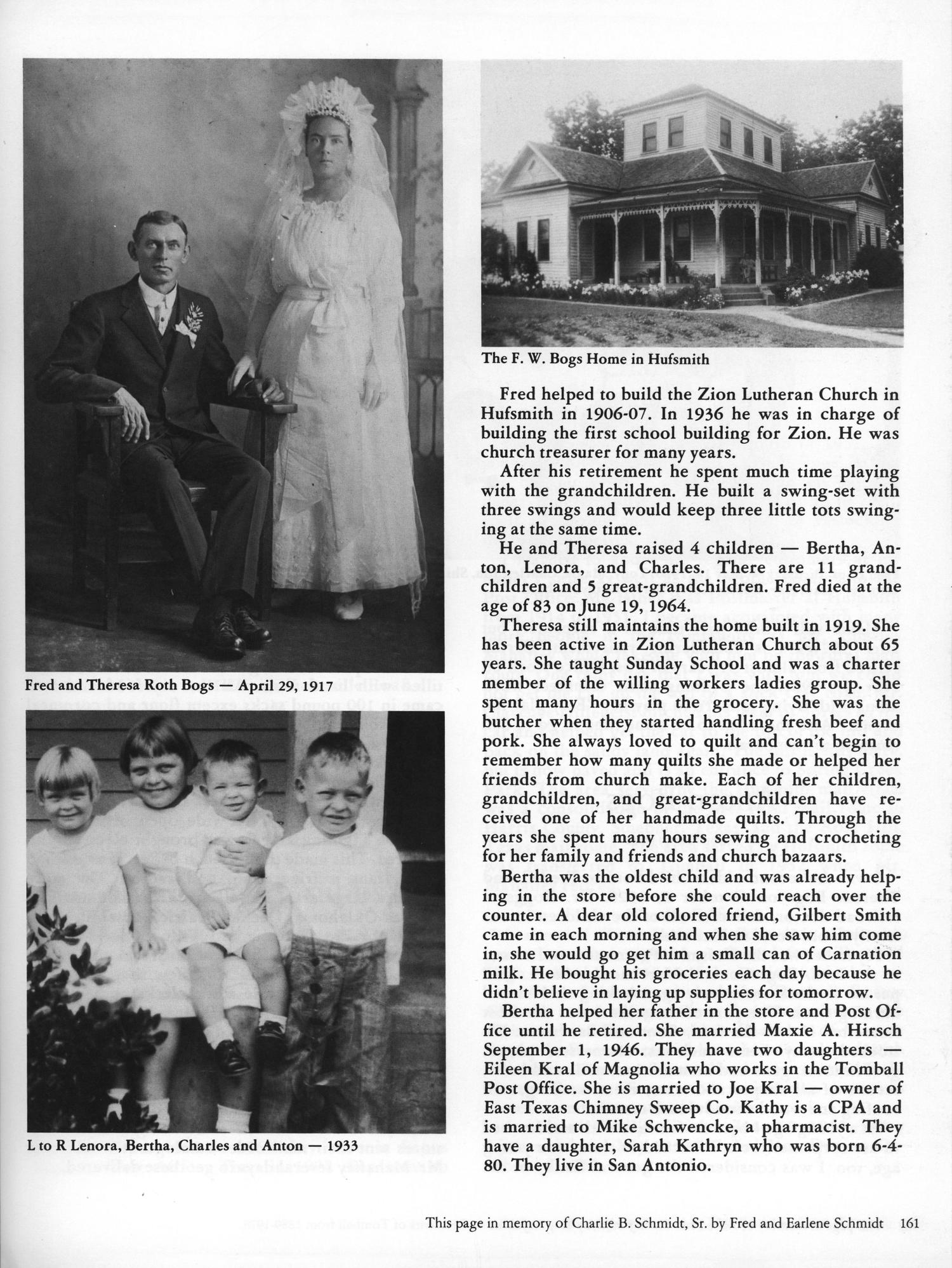 A Tribute to Tomball A Pictorial History of the Tomball Area Page