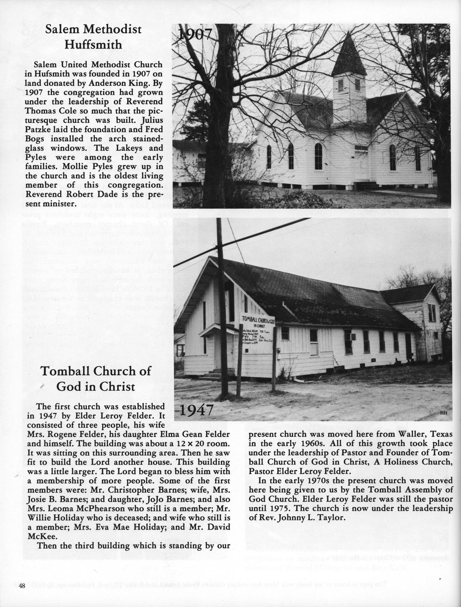 A Tribute to Tomball A Pictorial History of the Tomball Area Page 48