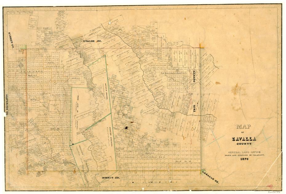 Map of Zavala County The Portal to Texas History