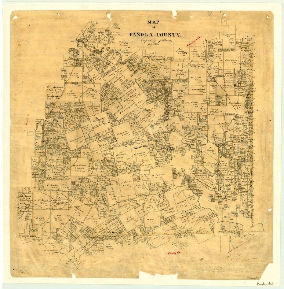Map of Panola County The Portal to Texas History