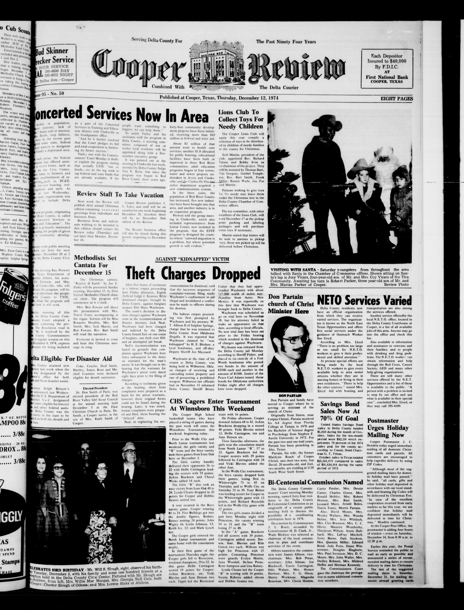 Cooper Review (Cooper, Tex.), Vol. 95, No. 50, Ed. 1 Thursday, December(01)