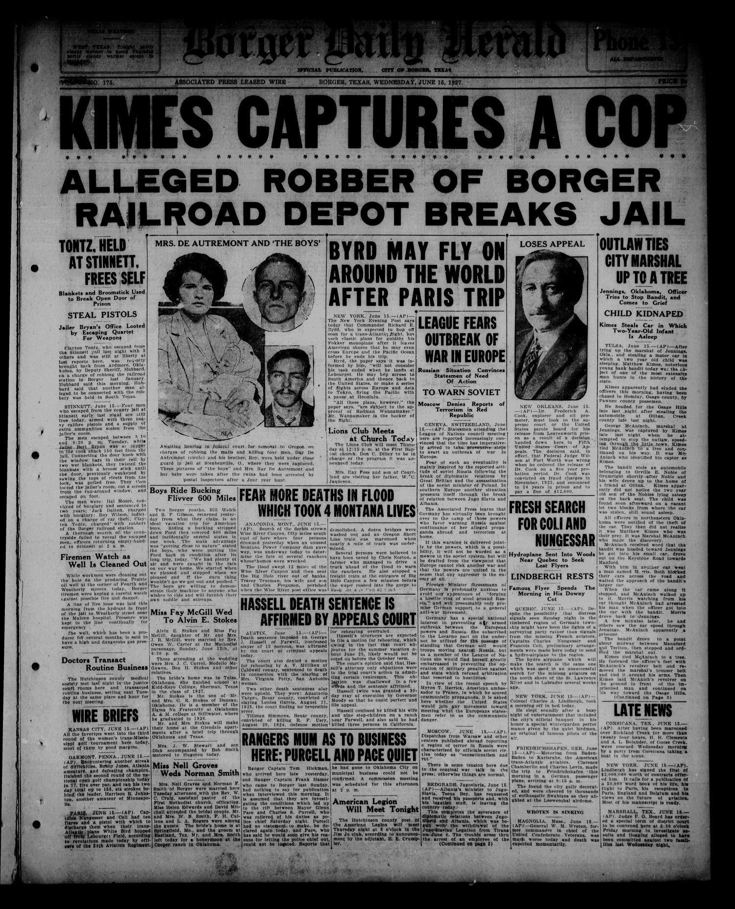 Daily Herald Tex.), Vol. 1, No. 175, Ed. 1 Wednesday