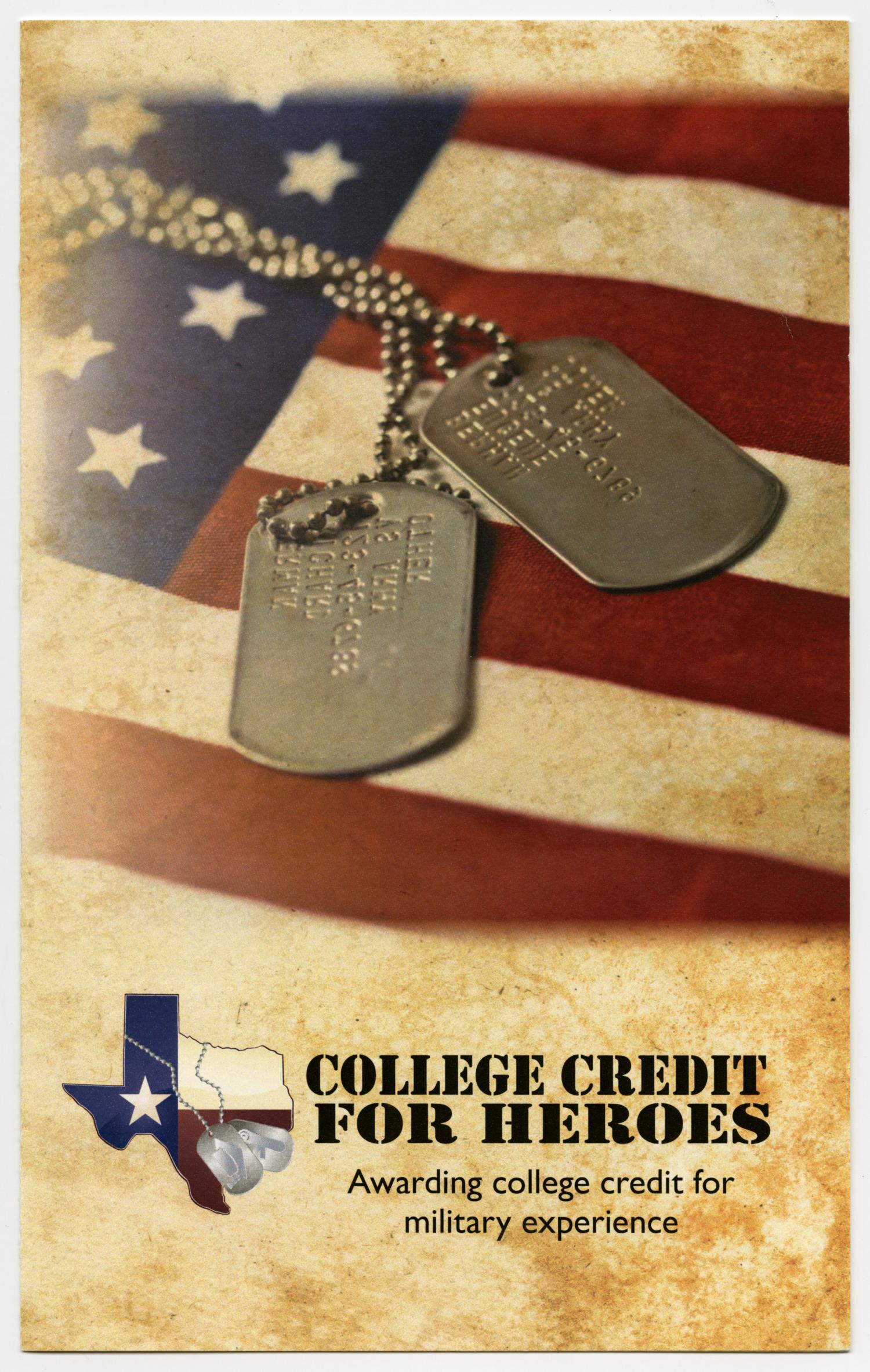 College Credit for Heroes Awarding College Credit for Military