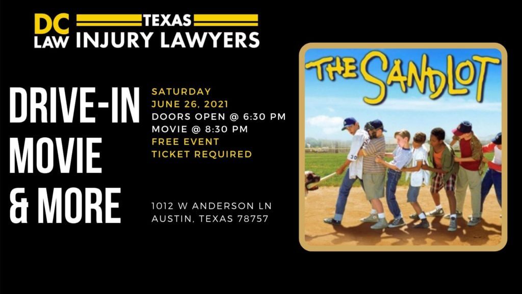 DC Law’s DriveIn Movie Featuring The Sandlot Get Your Tickets Now