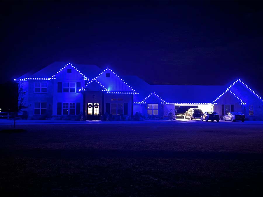 Blue Christmas Lights Images