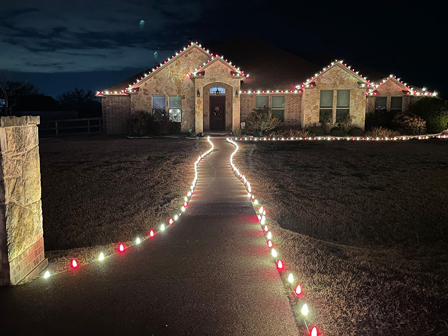 Professional Christmas Light Installation Projects Texas Light Crew