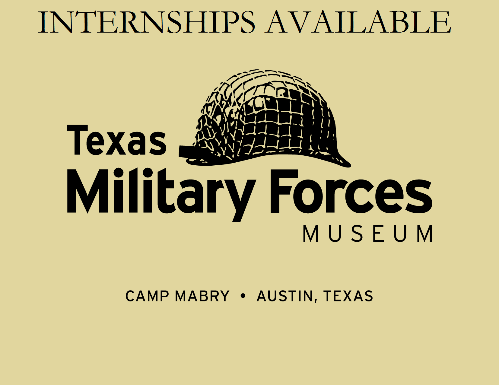 Internship Program Spring 2023 The Texas Military Forces Museum