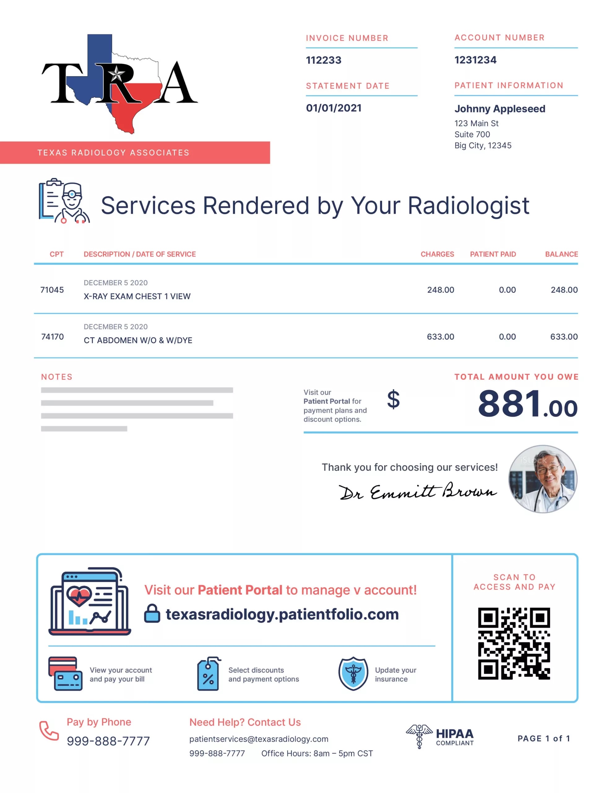 Patient Portal Texas Radiology Associates