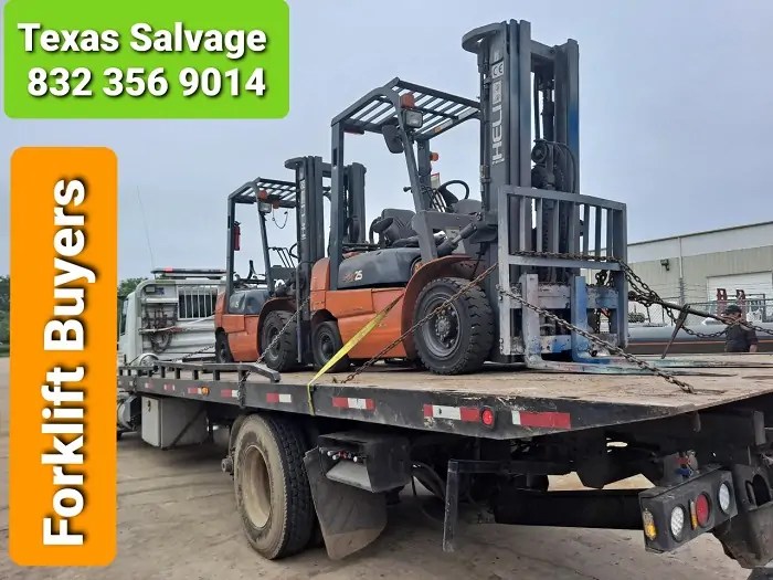Forklift salvage Dallas You Call We Haul Forklift Buyers!