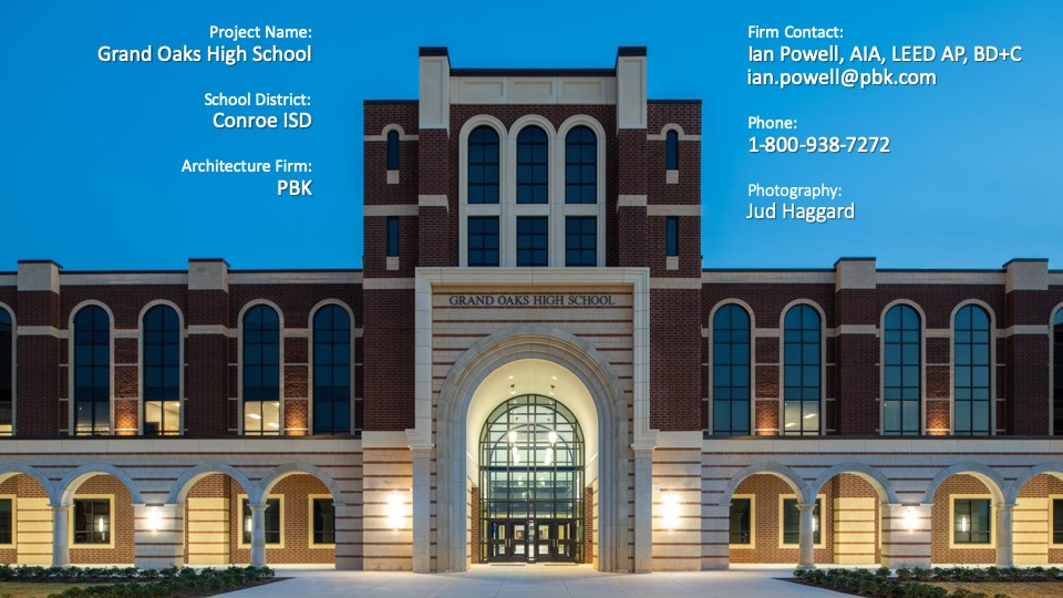 2019—Grand Oaks High School Texas School Architecture