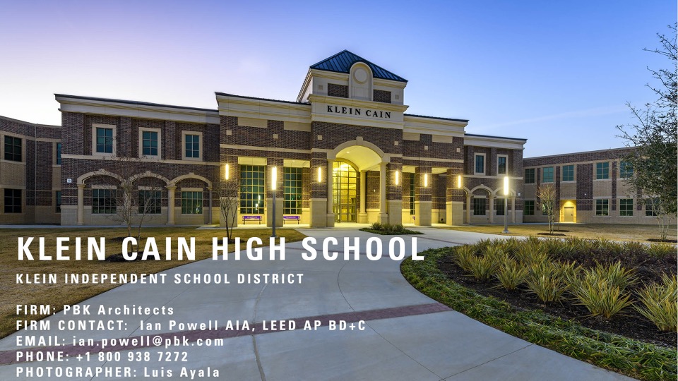 2019—Klein Cain High School Texas School Architecture