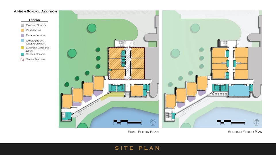 Plano East Senior High Campus Map 2019—Plano East Senior High School Addition Texas School Architecture