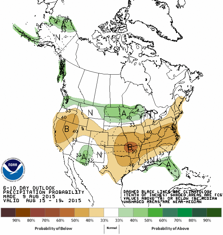 August 10, 2015 Texas Weather Roundup & Forecast