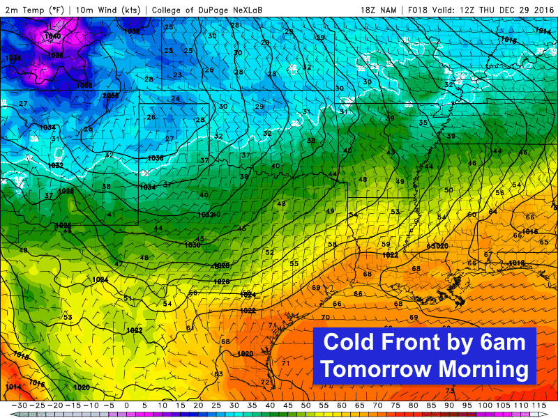 Cold Front Arrives Overnight Mild Over The Weekend Arctic Front Possible Next Week