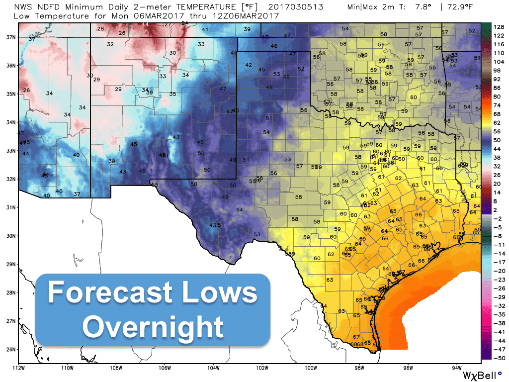 Fire Weather Conditions Across the Panhandle Today Cold Front Arrives