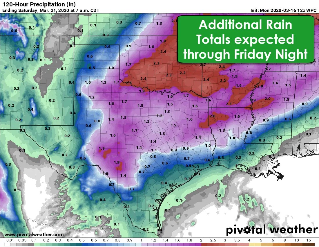 Active Springtime Weather with MultiDay Severe Storm & Heavy Rain Chances This Week