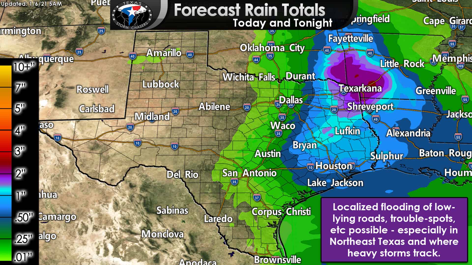 Cold front arrives today; severe storms possible in Southeast Texas