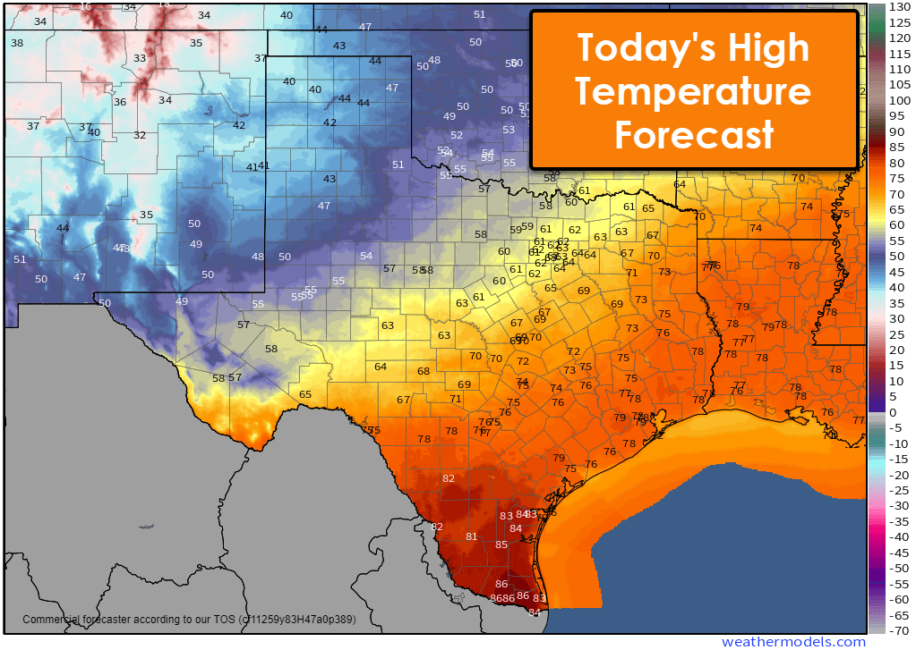 It's Crashy the Cold Front Day, Texas!