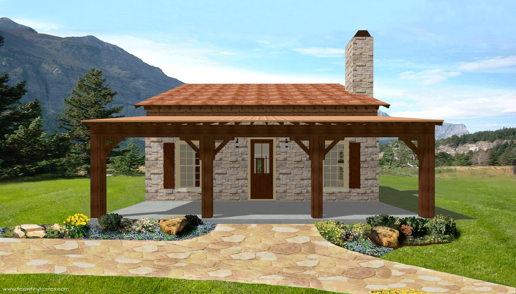 Texas Tiny Homes Plan 1187