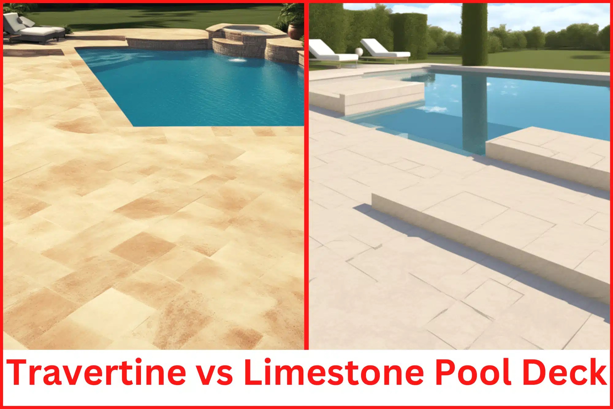 Travertine vs Limestone Pool Deck InDepth Comparison [2023]