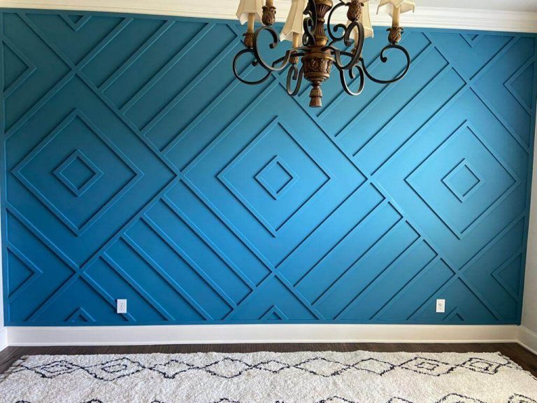 Accent Wall With Wood Trim Dallas ⋆ Wood Moulding Accent Wall