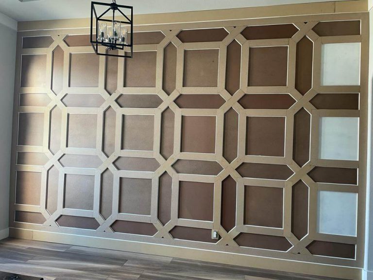 Accent Wall With Wood Trim Dallas ⋆ Wood Moulding Accent Wall