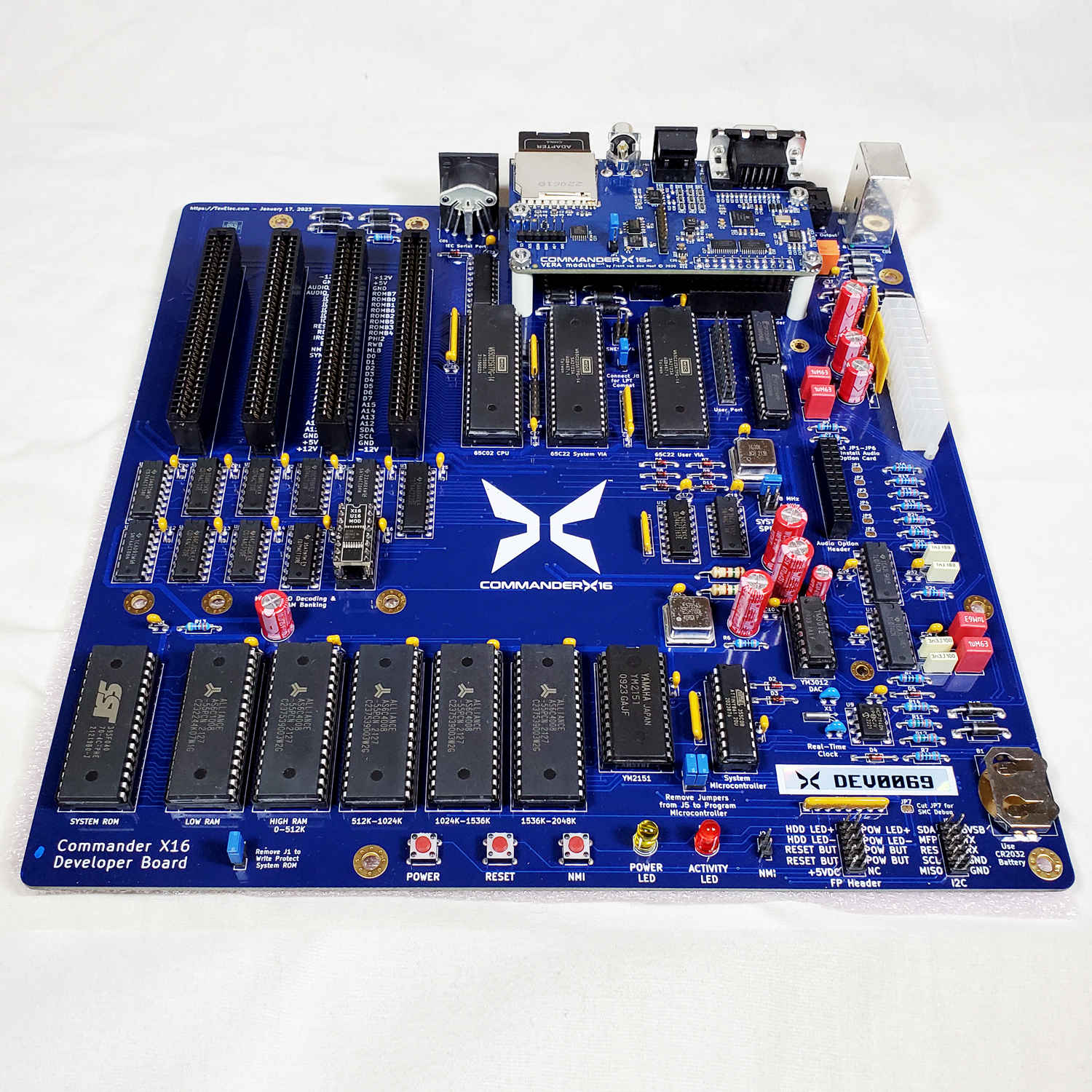 Commander X16 Developer Board Pre Release Bundle TexElec