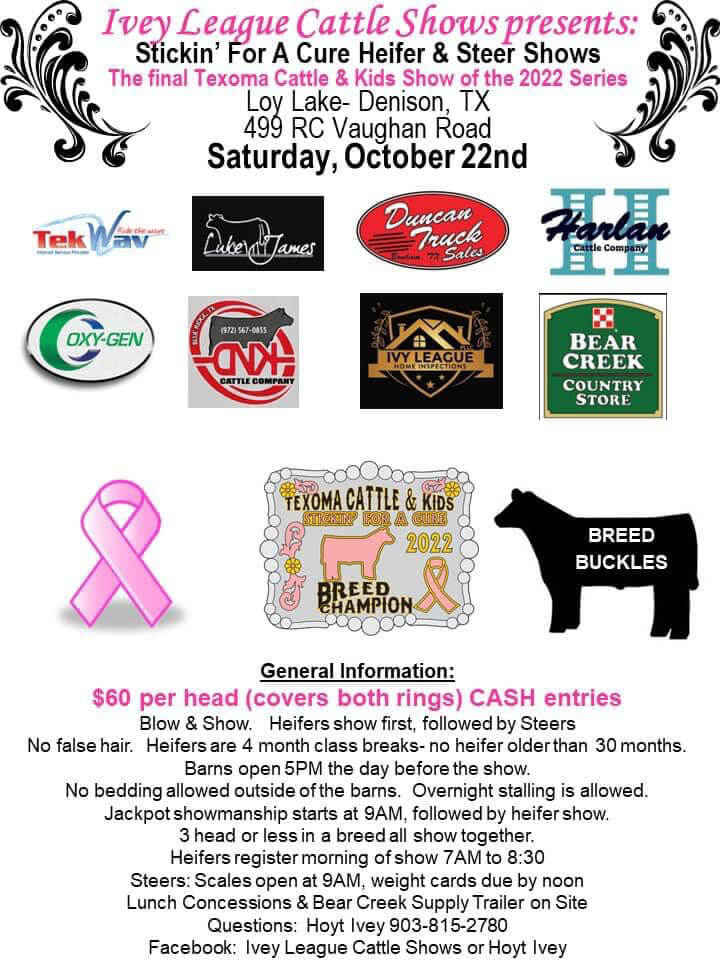 Hoyt Ivey Cattle Show Texoma Exposition & Livestock Show, Inc.