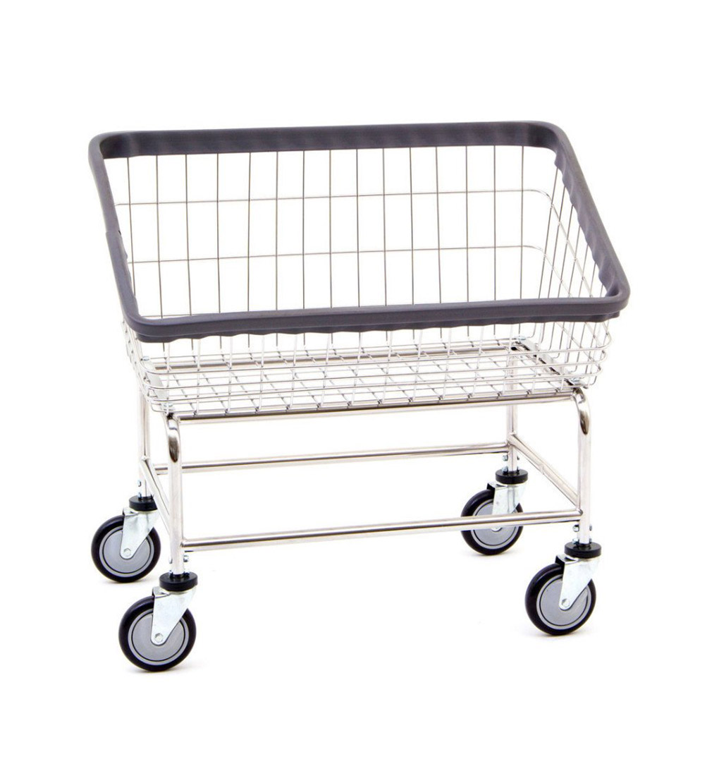 Wire Laundry Cart Large Capacity Front Load3.75 bu Texon Athletic Towel
