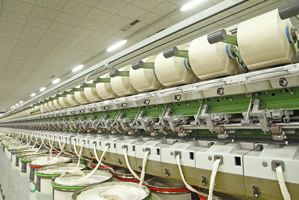 Textile machinery transformation from hand spindles & hand looms to