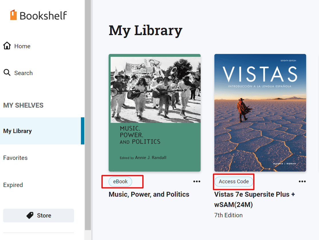 Redeem a Publisher Access Code delivered to my VitalSource Bookshelf