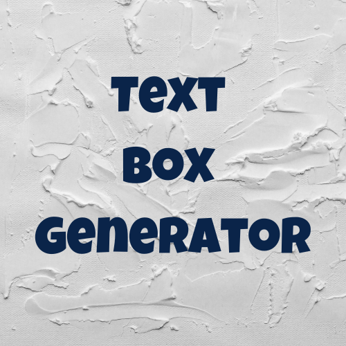 Text Box Generator Online