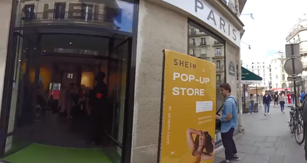 Shein appeared with POP up store in New York and Paris