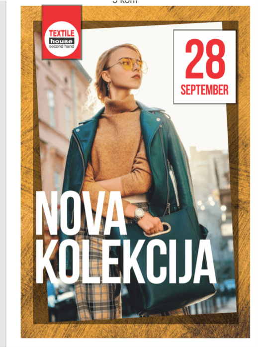 NOVA KOLEKCIJA Maribor, Celje, Ljubljana • TEXTILE house