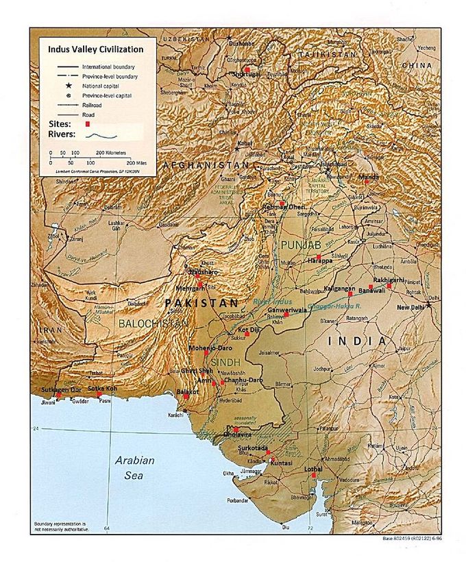 Indus Valley Civilization River Map The Indus River Valley Civilizations | Boundless World History | | Course Hero
