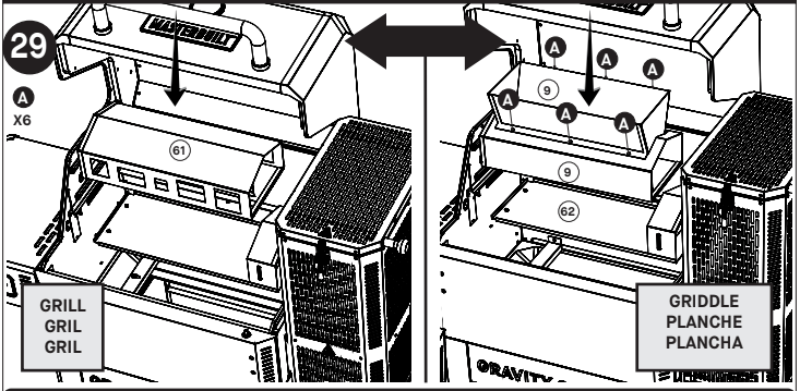 MASTERBUILT GRAVITY SERIES 800 GRIDDLETM Digital Charcoal Grill