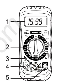 CRAFTSMAN Digital Multi Meter Owner’s Manual (Model No. 82141) - Text