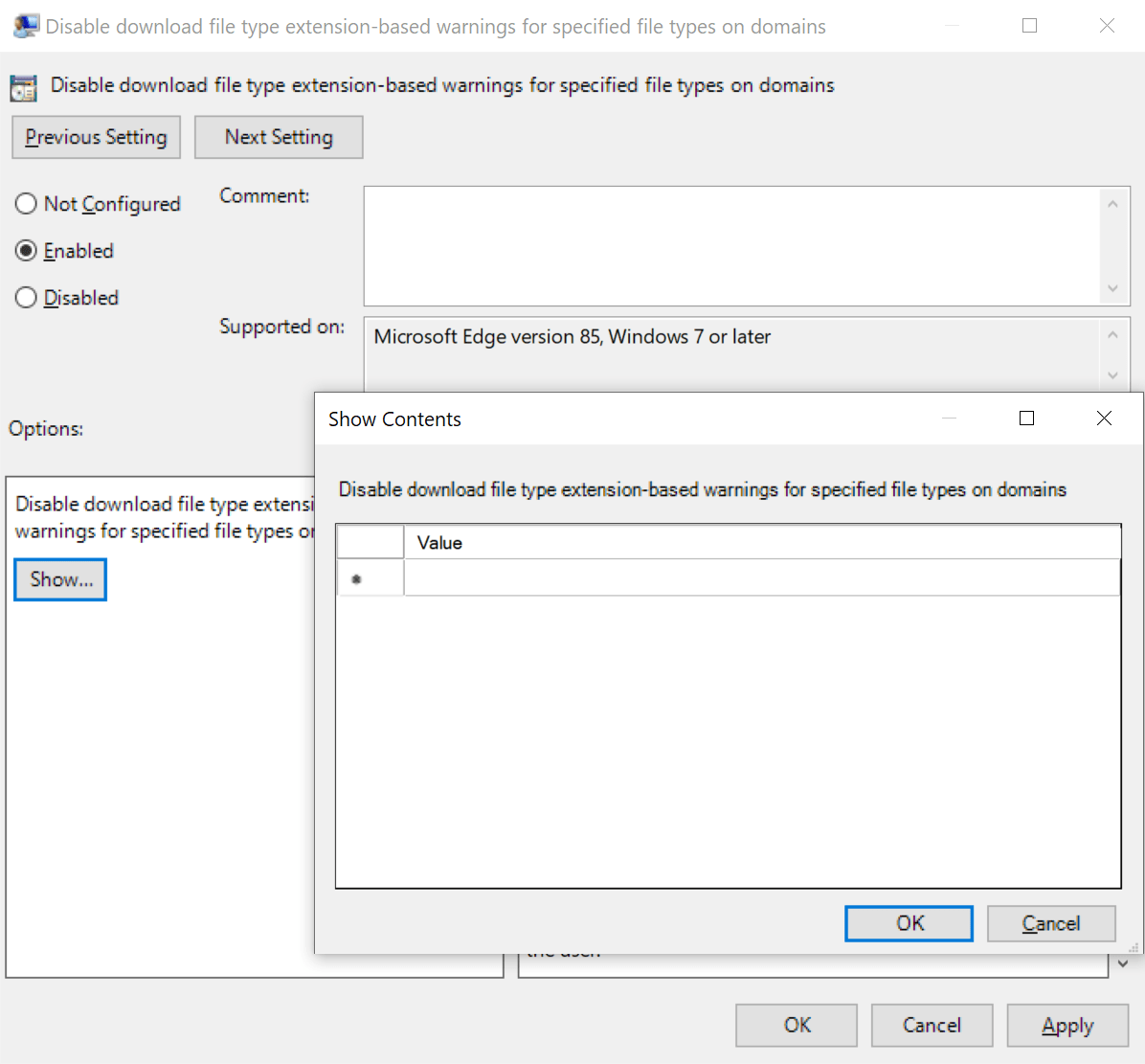 Edge/Chrome Policy Registry Entries Sciencx