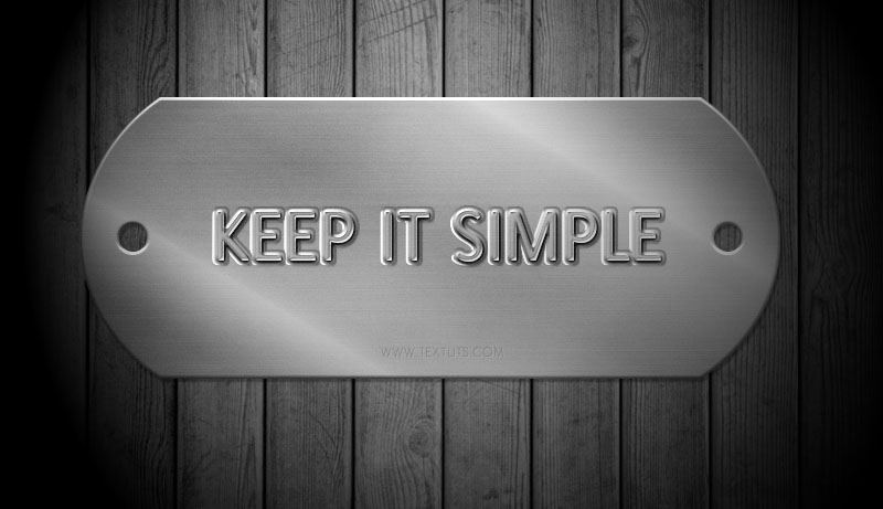 Embossed Metal Tag Text Effect PSD Font Stamp Textuts