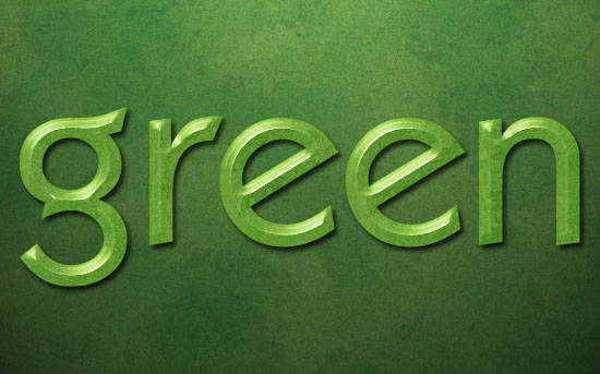 Elegant Green Text Effect PSD Background Font Textuts