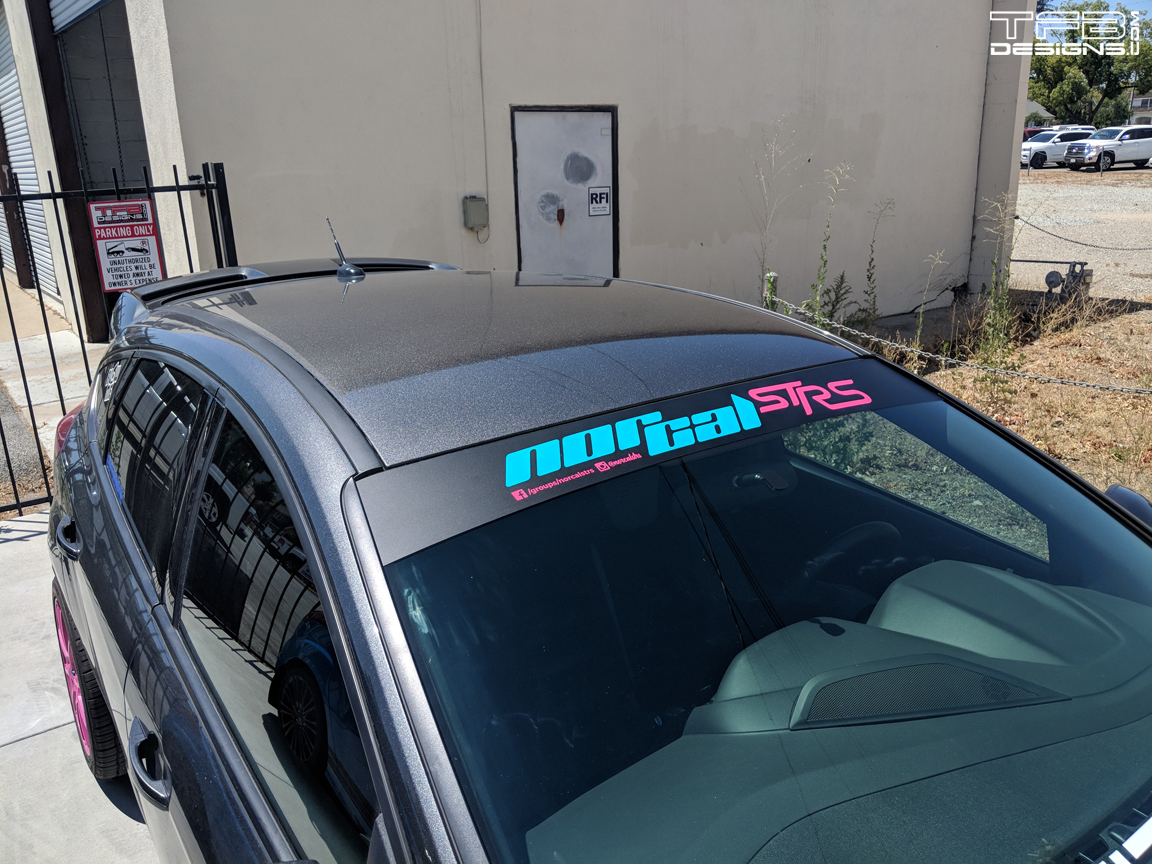 NorCal ST RS Windshield Banner for 20122018 Ford Focus TFB Designs