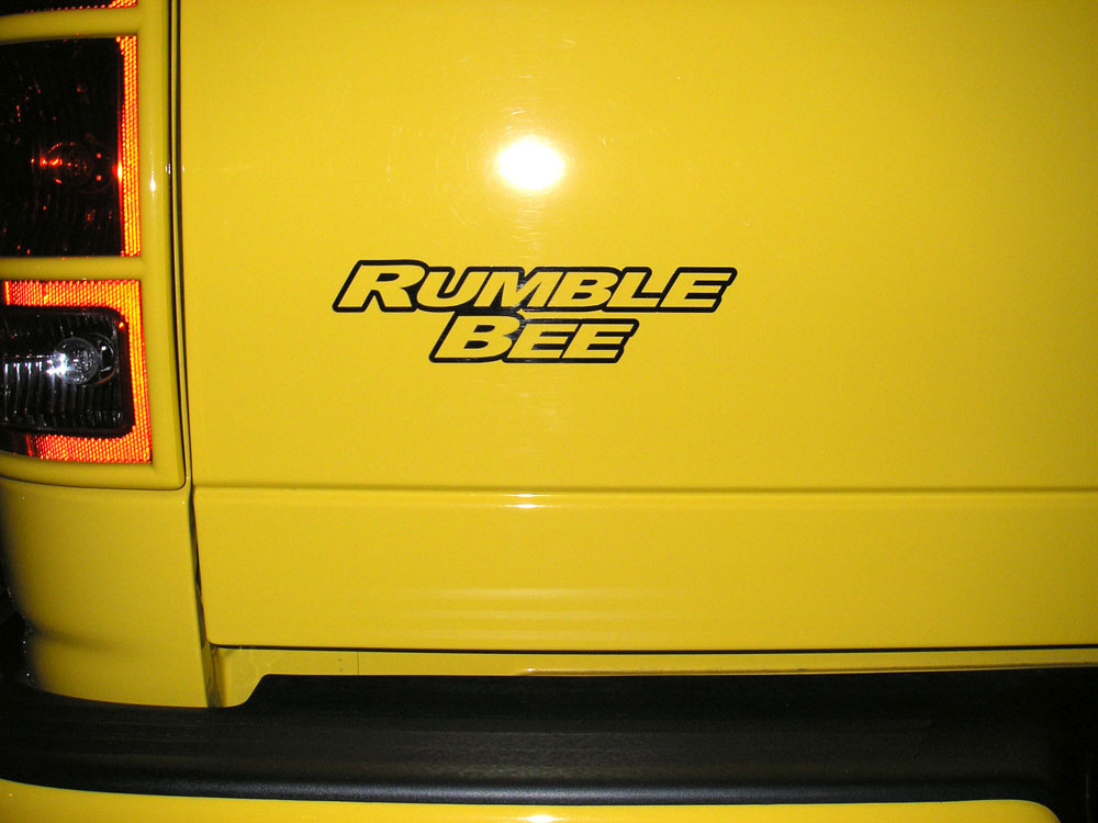 Hood Scoop / Tail Gate Decals- 2004-2005 Dodge Rumble Bee - TFB Designs