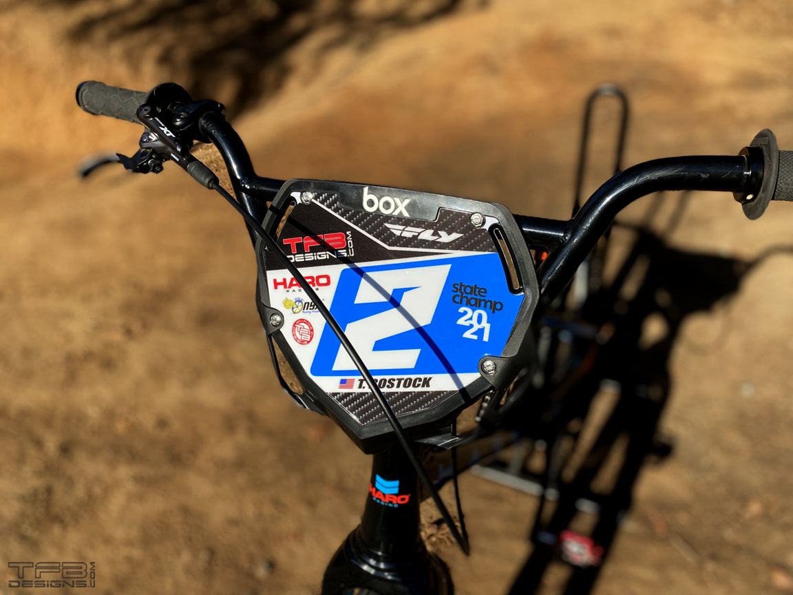 Custom BMX Number Plate Background for Box Pro Plate (Large Size) TFB