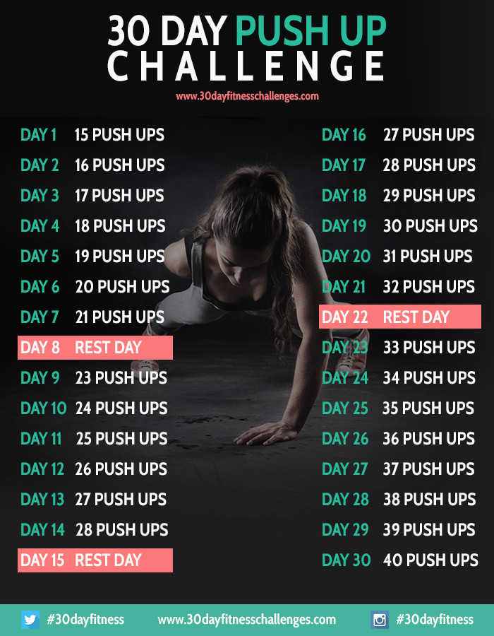 30 Day Push Up Challenge TFE Times