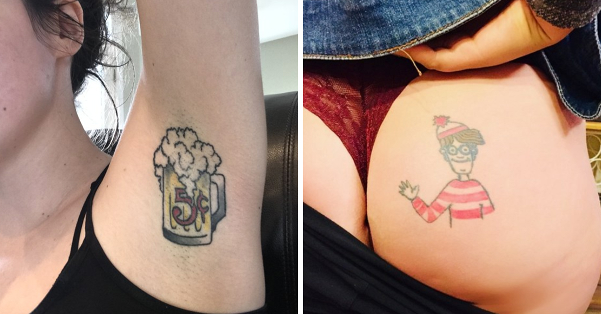 20+ Tattoos People Got While They Were Drunk As A Skunk