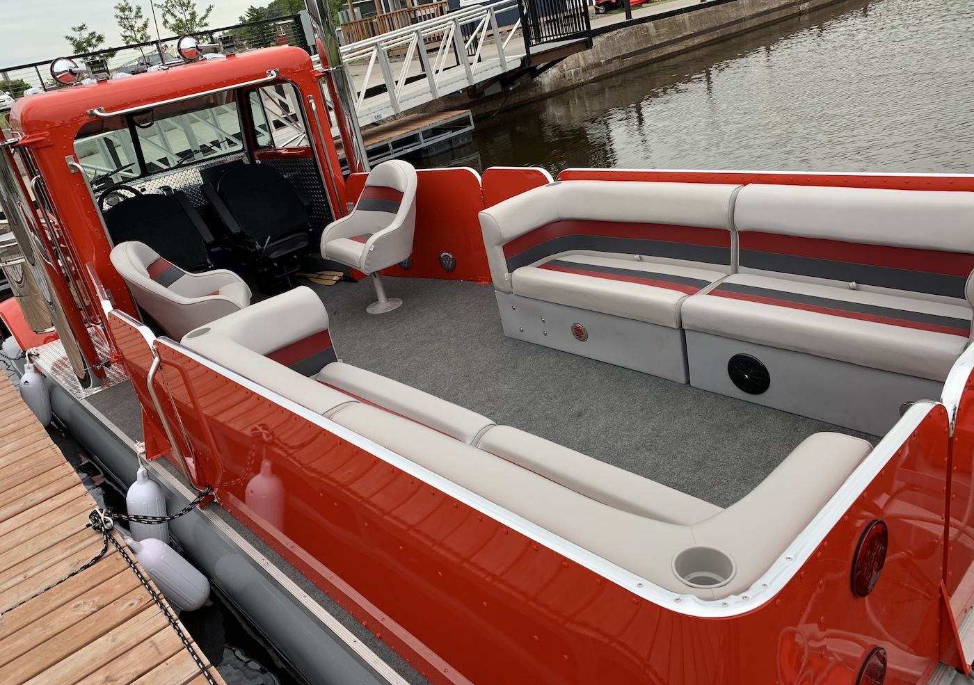 2019peterbiltsemitruckpontoonboatseats The Fast Lane Truck