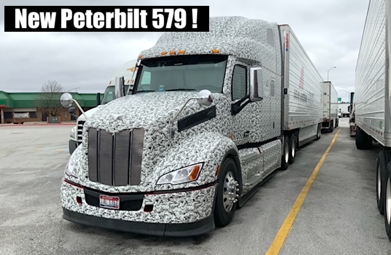 What Is This New Peterbilt Semi Truck Hiding? Spied In The Wild! - The Fast Lane Truck